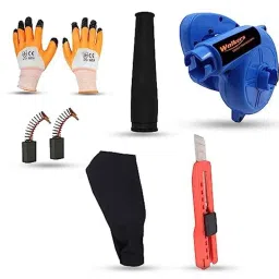 Walkers 800W Plastic Blue Electric Air Blower with Carbon Brushes, Gloves &a; Utility Knife, WKCB280-picture-11