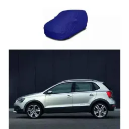 Oscar Blue &a; Grey Car Cover for Volkswagen Cross Polo-picture-27