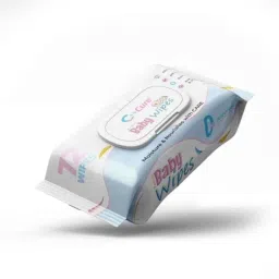 C-Cure 72 Pcs Bamboo Alcohol Free Baby Wipes with Vitamin E &a; Aloe Vera, (Pack of 30)-image-50