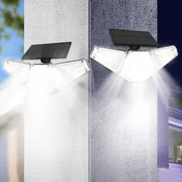 Gigawatts 2 Pcs 113 LED PVC Solar Motion Sensor Wall Light Set with Remote, GW-211 image 2