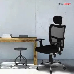OfficeArray Bravo Black High Back Net Cloth Mesh DIY Executive Office Chair image 4