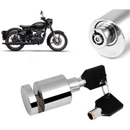 Auto Pearl Stainless Steel Silver Heavy Duty Anti Theft Motorcycle Disc Brake Lock, Lock-371-picture-18