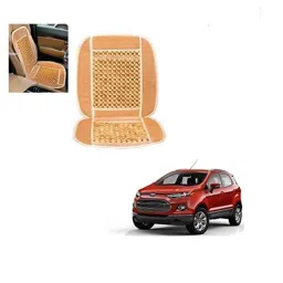 Kozdiko Wooden Bead Seat with Beige Velvet Border for Ford Ecosport-picture-21