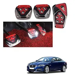 Kozdiko 3 Pcs Red Non-Slip Manual Car Pedals Cover Set for Jaguar XF-picture-30