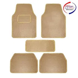 Auto Pearl 5 Pcs Polyester Beige Car Floor Carpet Set for Ford Ecosport 2013-2016 image 2