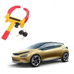 Kozdiko Steel Yellow &a; Red Anti-Theft Heavy Duty Car Wheel Tyre Lock Clamp for Tata 45X-picture-22