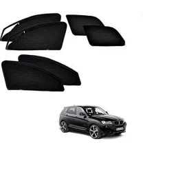 Kozdiko 6 Pcs Polyester Magnetic Zipper Car Sunshade Curtain Set for BMW X3-picture-30