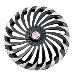 Auto Pearl 4 Pcs 14 inch Polypropylene Black &a; Silver Press Type Car Wheel Cover Set with Retention Ring for Honda Amaze Type 2 2018-2020, 14inWC_Hunter_Rev_AmazeTy2_2018_20-picture-10