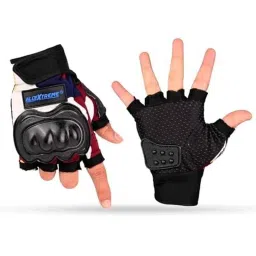 AllExtreme Probiker EXO2GV40 Fauji Anti-Skid &a; Breathable Half Finger Bike Riding Gloves for Motorcycle Cycling Climbing Mountaineering Hiking, Size: M-image-41