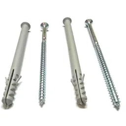 Lovely 10x120mm Nylon Frame Fixing with Screw Wall Plug (Pack of 12) image 2