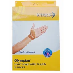 Olympian Double Extra Large Breathable Fabric Wrist Wrap with Thumb Support, 2930-006 image 2