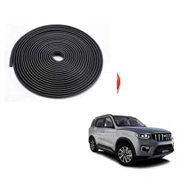 Kozdiko 5m Rubber Black Heavy Duty U-Shape Car Door Edge Guard for Mahindra Scorpio N-(2022-Present)-picture-46