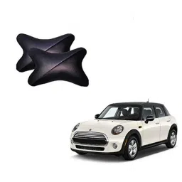 Kozdiko 2 Pcs Memory Foam Grey &a; Black Car Neck Rest Cushion Pillow Set for Mini Cooper-picture-35