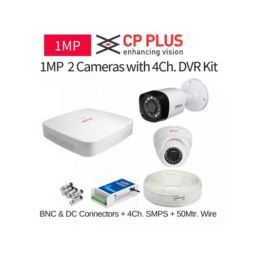 CP Plus 2 Cameras 1MP with 4 Channel DVR Combo Kit-picture-14