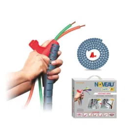 Noveau Safe-T-1ST 10mm 1.5mm Virgin HDPE Metallic Blue Cable Zipper with Colour Box, NSFZ10MU1105 (Pack of 2)-picture-38