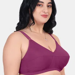Souminie Pack Of 3 Pure Cotton Minimizer Bra Full Coverage Non Padded All Day Comfort image 2