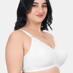 Souminie Pack Of 3 Pure Cotton Minimizer Bra Full Coverage Non Padded All Day Comfort image 3