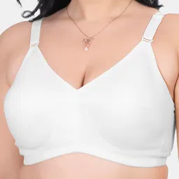 Souminie Pack Of 3 Pure Cotton Minimizer Bra Full Coverage Non Padded All Day Comfort image 2