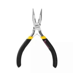 Malfah Enterprises Deli DL20026 5 inch Carbon Steel BlackSilver Nose Plier-picture-27