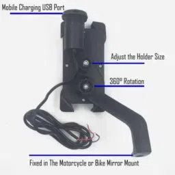 Znee Smart ZS-CD-3077 Black Bike Mobile Holder image 4
