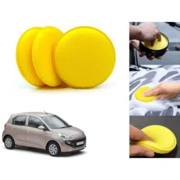 Auto Pearl Polyurethane Beige Washing &a; Waxing Polish Foam Sponge for Santro2018-2022 SptsAst (Pack of 3)-picture-48