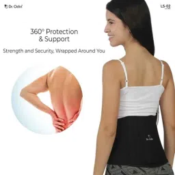 Dr Odin LS-01 Cotton Lumbo Sacral Belt Back Support For Pain Relief, Size: S image 2