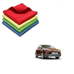 Kozdiko 40x40cm 300GSM Microfiber Cleaning Cloth for Hyundai i20 Active (Pack of 4)-picture-41