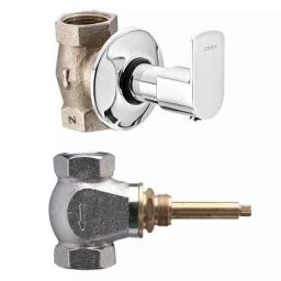 Cera Chromo Quarter Turn Wall Mount Flush Cock, F1019751 + F4060102 (Pack of 2)-picture-26