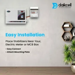Daikcell 5kVA 90-300V 4000W Digital Grey Mainline Voltage Stabilizer for Home with 5 Years Replacement Warranty, DSR015 image 4