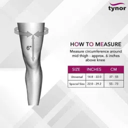 Tynor Universal Adjustable Knee Immobilizer, Size: Universal image 5