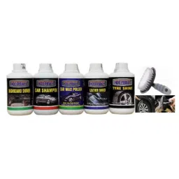 Indopower Ff875 Car Wax Polish, Dashboard Shiner, Tyre Shiner, Leather Shiner, Car Shampoo, All Tyre Cleaning Brush Kit, AHh877-picture-17