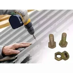 B K Jagan &a; Co 12x40mm GI Hex Head Bolt with Nut, HEADBOLT23 (Pack of 30) image 5