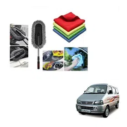Kozdiko 4 Pcs 40x40cm Microfiber Car Cleaning Cloth Set &a; Cleaning Duster Combo for Maruti Suzuki Versa-picture-10