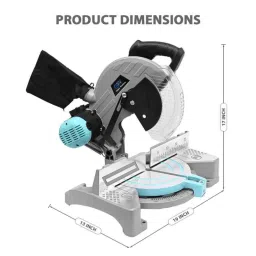 Gigawatts 255B 1800W 5500rpm Mitre Saw, ‎GW-ZB-255-B image 2