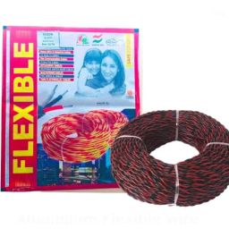 Elson 23/76 1 Sqmm Two Core Red &a; Black PVC Insulated Aluminium Cable, Length: 91 m-picture-33