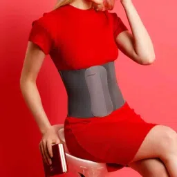 LifeWear Elastic Grey Abdominal Belt, LWA-09, Size: XXL image 5