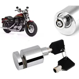 Auto Pearl Stainless Steel Silver Heavy Duty Anti Theft Motorcycle Disc Brake Lock, Lock-127-picture-10