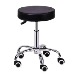 Da Urban Roundbar Black Height Adjustable &a; Revolving Bar Stool Chair with Wheels-picture-19