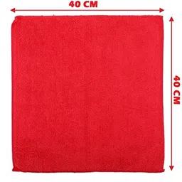 Kozdiko 40x40cm 300GSM Microfiber Cleaning Cloth for Chevrolet Sail UVA (Pack of 4) image 4