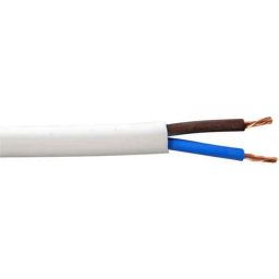 Tekson 0.75 sqmm 2.5 Core White Round Flexible Cable, Length: 90 m-picture-23