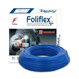 Foliflex Plus 1 Sqmm Blue Single Core FR Multistrand PVC Flexible Wire, Length: 90 m-picture-15