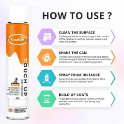 Coatee 440ml Sky Blue 5015 Multipurpose General Touchup Spray Paint image 5