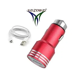Kozdiko 3.1A Dual USB Car Charger with 1 Micro USB Cable for Renault Koleos image 2
