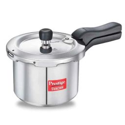 Prestige Svachh 3 Litre Silver Aluminium Pressure Cooker with Outer Lid, PRSVA3-picture-10