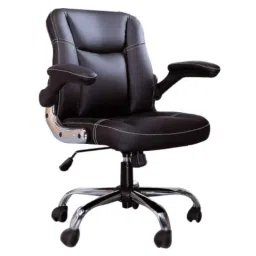 Oakcraft Stratos Leatherette Black Medium Back Ergonomic Office Chair, OC-01-picture-34