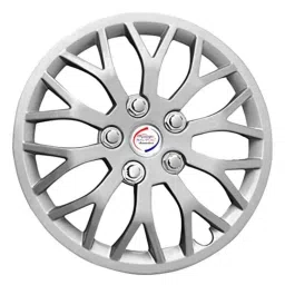 Auto Pearl 4 Pcs 13 inch Polypropylene Silver Press Type Car Wheel Cover Set with Retention Ring for Maruti Suzuki Esteem-picture-29