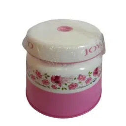 Joyo 3 Pcs 25L Plastic Pink Round Bucket, 1500ml Matching Mug &a; Small Bathroom Stool Set image 4
