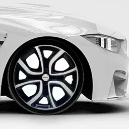 Prigan 4 Pcs 14 inch Polypropylene Black &a; Silver Press Fitting Car Wheel Cover Set for Maruti Suzuki Swift Dzire, Altroz-Dc-14-Dzire image 3