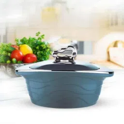 Trueware Zinna 3 Pieces Blue Mirror Finish Casserole Set image 3