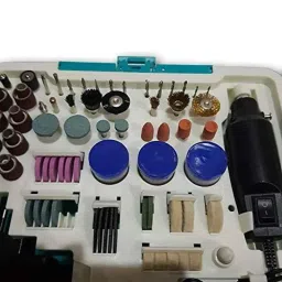 Krost Rotary Tool Die Grinder Kit And Diy Crafts (Blue) -259 Pieces image 3